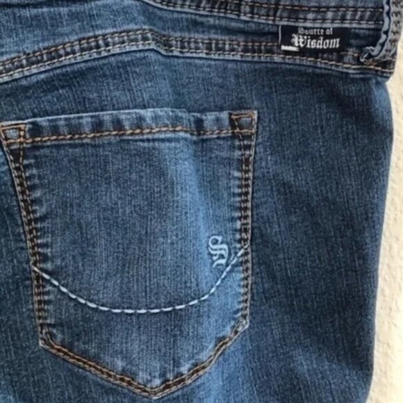 Torrid Source Of Wisdom Jeans Blue Boot Cut Plus Size Boho Streetwear Sz 2 - Picture 3 of 6